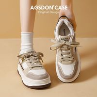 奥古狮登板鞋女2025ins百搭春季厚底增高休闲运动小白鞋