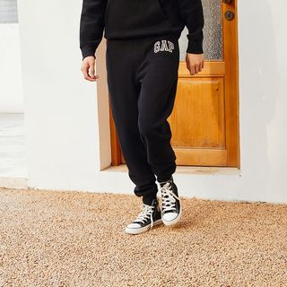 Gap男女装秋季美式复古抓绒运动卫裤618882装休闲长裤