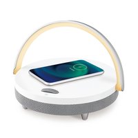 安尚 ACTTO 小型蓝牙音箱白色无线快速充电LED简约带底