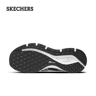 斯凯奇（Skechers）男款舒适透气网面运动鞋轻便缓震耐磨跑步鞋时尚简约百搭休闲鞋 BKW黑色/白色 40