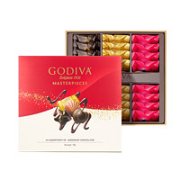 GODIVA 歌帝梵 经典大师季节巧克力礼盒24颗装180g新年休闲零食 大师礼盒24颗红色装