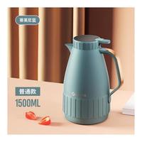 费尼克（FEENIK）智能显温保温水壶家用保温壶办公暖水壶热水瓶玻璃内胆暖壶 蒂芙尼蓝1.5l普通款 5L