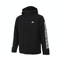 adidas 阿迪达斯 男子3S HOODED三条纹户外舒适运动棉服IX8884