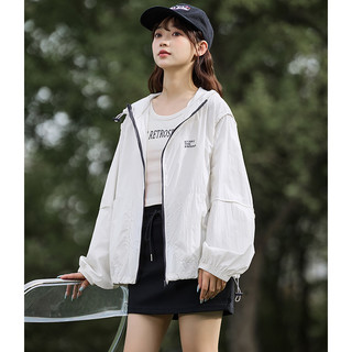 唐狮UPF50+防晒衣女夏季2024防紫外轻薄外套女空调衫连帽运动