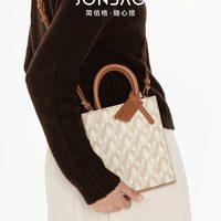简佰格 JONBAG 方形手提小托特包老花琴谱包小众设计2024新款秋冬质感百搭