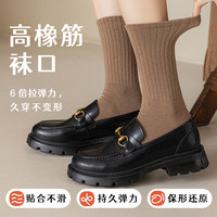 袜子女中筒袜春秋款堆堆袜棉袜无骨运动诸暨秋冬体育生白黑色长袜