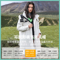 【清仓秒杀】雪中飞 SNOWFLYING秋冬女士温暖可拆帽工装高峰滑雪中长款羽绒服