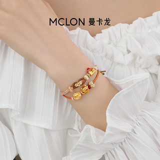 曼卡龙 MCLON 黄金足金可爱甜品转运珠小挂坠DIY手串手链女新年礼物定价