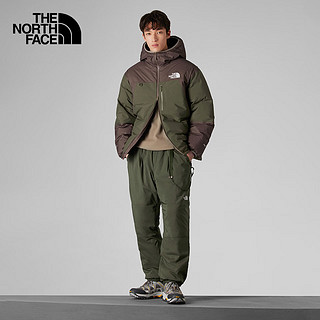 北面（The North Face）羽绒服男UE设计师款拼色防水鹅绒服700蓬保暖户外24秋冬|8A86 0QP/棕色 XL /180