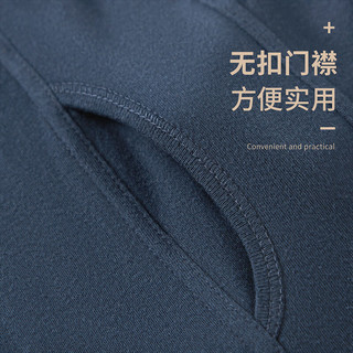 浪莎【100%纯棉】保暖裤秋裤男士棉裤线裤打底裤薄款秋冬衬裤单裤 黑色 L（170/95）