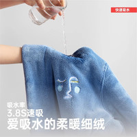 三利浴袍女吸水速干珊瑚绒浴巾式加厚冬款男酒店浴巾睡袍长