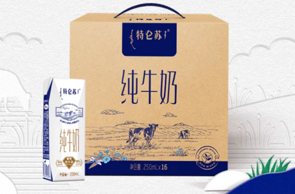 蒙牛 特仑苏纯牛奶250ml×16包*2提+纯甄原味(含维生素D)200g×10包*2