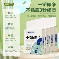憨仕 白茶猫砂混合豆腐猫砂 白茶茶多酚2.4kg*4袋