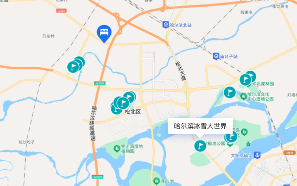 旅游尾单:大旺季打6折,还不加价!哈尔滨松北铂尔尼高空景观酒店 铂悦雅致大床/铂瑞豪华双床房2晚连住(含双早+下午茶+机场接机+景区旅游车)