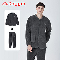 Kappa 男士加绒保暖开衫家居服套装