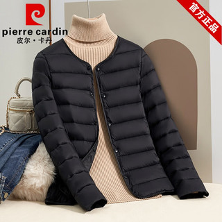 皮尔卡丹品牌女装轻薄羽绒棉服大码内胆加厚保暖2024年冬季新款棉衣袄外套 粉色 4XL 130-140斤