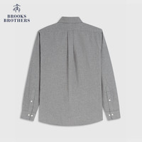 Brooks Brothers/布克兄弟男士24秋冬新纯棉磨毛口袋logo休闲衬衫