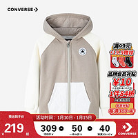 匡威Converse童装男女童外套保暖棉服冬季上衣红色拜年服 卡其黄 110/56(5)