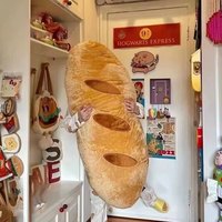 猎瑞奇奇怪怪的面包抱枕睡觉长条床头沙发靠垫枕头玩偶毛绒 奇奇乖乖的面包抱枕 常规款60cm