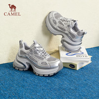 骆驼(CAMEL)厚底老爹鞋2025春季新款时尚休闲鞋女炫酷增高运动鞋 L25S283005