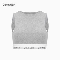 Calvin Klein 卡尔文·克莱恩 内衣24春夏女士ck大露背内搭背心式文胸QF7626AD P7A-椰青灰 M