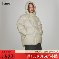 fano studios范洛Fano三星安心90绒三防连帽羽绒服女冬十级抗冻高蓬面包服外套