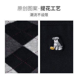 袜子男士秋冬季男袜黑色长袜保暖棉袜吸汗防臭青少年男生款中筒袜