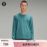 lululemon丨Soft Jersey 男士长袖针织衫 芯吸 LM3ES2S 蓝绿色/希思罗马林鱼 L