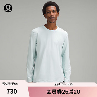 lululemon丨Soft Jersey 男士长袖针织衫 芯吸 LM3ES2S 希思淡蓝色/希思蒸汽色 XXS