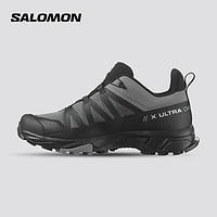 萨洛蒙（Salomon）男款 户外运动轻量透气稳定支撑舒适登山徒步鞋  X ULTRA 4 灰色 413856 9.5 (44)