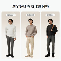 【羊毛】红豆毛衣男款抗菌抗静电秋冬可机洗加绒保暖半高领针织衫