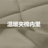 佐丹奴棉衣外套男菱形格纹夹棉棉服潮牌时尚立领休闲夹克13074861
