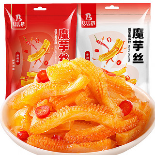 比比赞魔芋爽素毛肚麻辣条味魔芋丝小零食夜宵小吃休闲食品 【约10包】香辣