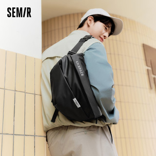 森马 Semir胸包男2025机能风邮差包户外运动骑行机车腰包斜挎包