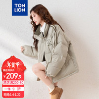 唐狮（TonLion）2024立领棉服女简约保暖外套潮流【史努比联名款】