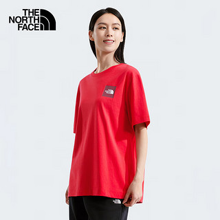 北面（The North Face）短袖T恤「新年蜕变」款户外宽松舒适半袖上衣25|8CFU 682/红色 L