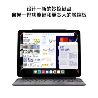 Apple/苹果 iPad Pro 13英寸 M4芯片 2024年平板电脑(2TB eSIM版/纳米纹理玻璃/MWT63CH/A)深空黑色 13英寸 深空黑色