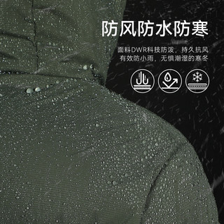 拓路者（Pioneer Camp）雪豹羽绒服男800蓬户外运动鹅绒服防风保暖连帽外套 军绿色 2XL  军绿色 |800蓬鹅绒|90%绒子含量