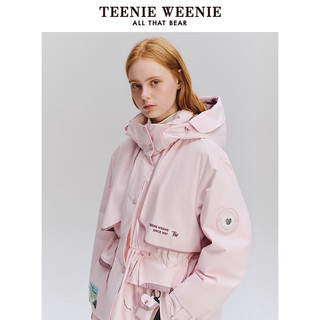 TeenieWeenie小熊女装2024冬季防水透湿舒适棉花糖派克羽绒服