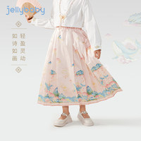 马面裙女童2025大童春季半身裙汉服小女孩春装裙子儿童唐装女