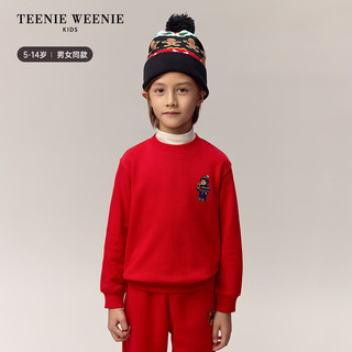 Teenie Weenie Kids小熊童装24秋冬款男女童百搭半高领卫衣 绿色 110cm