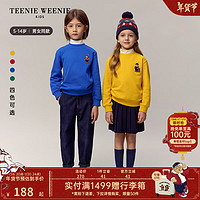 Teenie Weenie Kids小熊童装24秋冬款男女童百搭半高领卫衣 蓝色 150cm