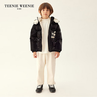 Teenie Weenie Kids小熊童装男女童23年秋季珠光感鹅绒羽绒服 紫色 100cm