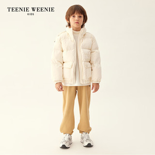 Teenie Weenie Kids小熊童装男女童23年秋季珠光感鹅绒羽绒服 紫色 100cm