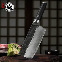 三本盛菜刀家用切片刀手工锻打刀具锋利切菜刀切肉刀厨师刀