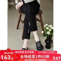西遇马衔扣乐福鞋女2024年春季新款金属扣英伦风厚底休闲小皮鞋   (240mm)