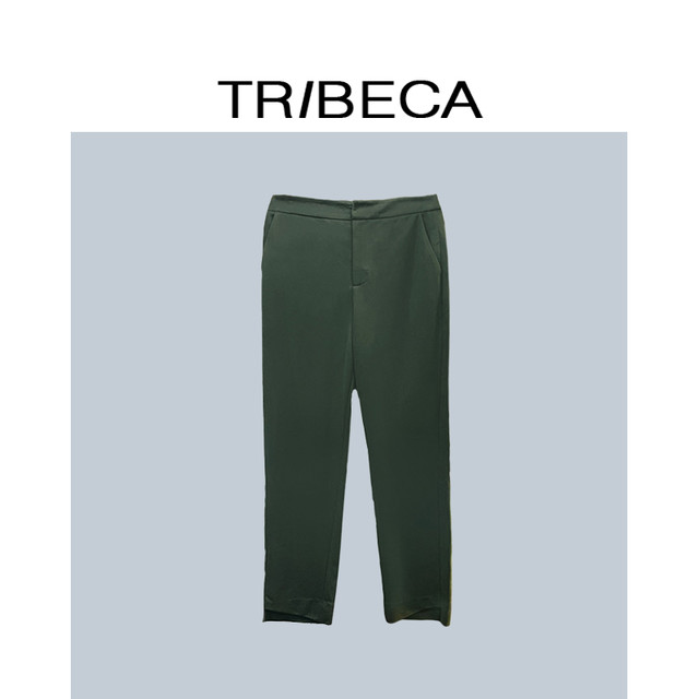 翠贝卡 TRIBECA 女士高腰显瘦九分裤 T1109Y01K778