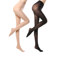 梦娜女120D天鹅绒2024秋冬收腹提臀高弹连裤袜美腿显瘦打底裤2条