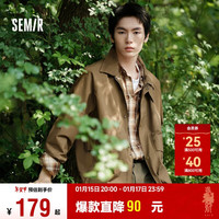 森马 109524108108 复古工装拼接 男士夹克