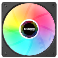 长城 阿基米德X120定色版 12CM风扇（RGB灯效/减震脚垫/大4Pin接口
